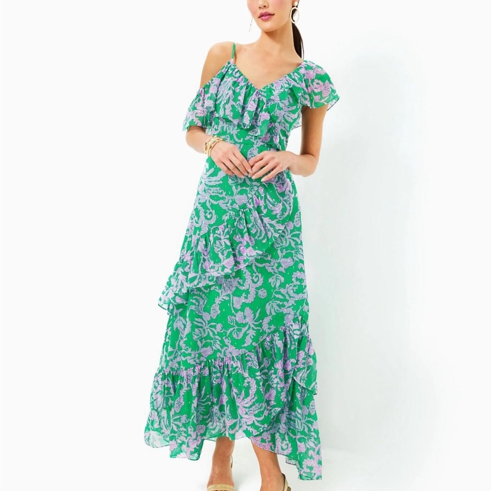 Lily Pulitzer Rosalynn ruffle maxi dress